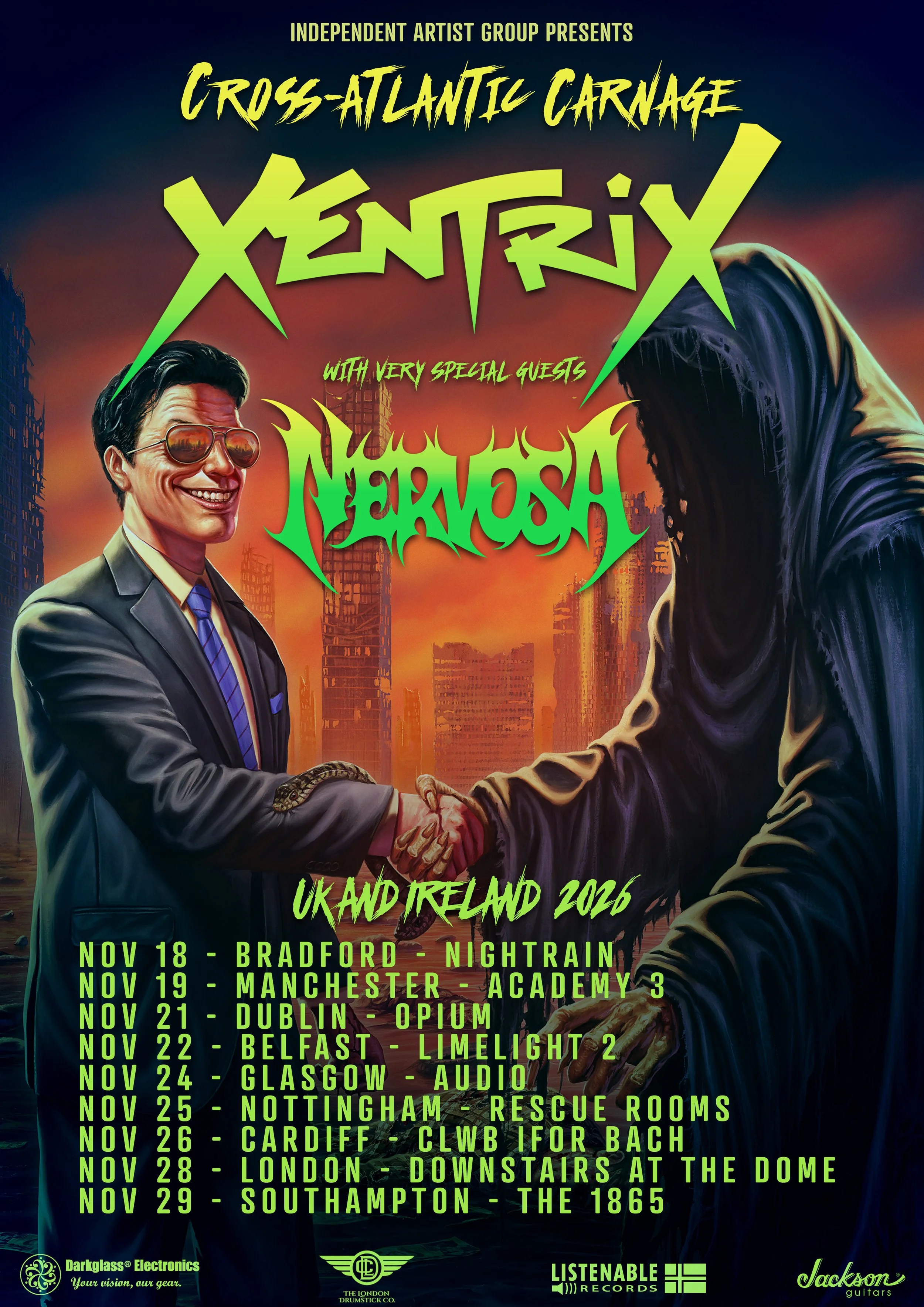 Xentrix announce 'Cross-Atlantic Carnage' — Xentrix